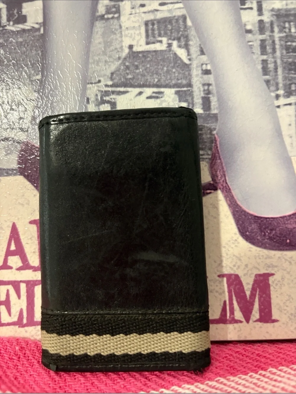 Gucci Black Leather Trifold Key Case